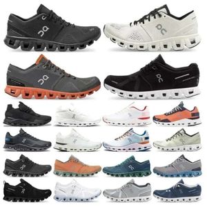 2024 New 0n Cloud X Running Shoes Women Men Sneakers Aloe Ash Black Orange Rust Red Storm Blue White Workout och Cross Trainning Shoe Designer Mens Sports