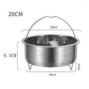 Doppia caldaie a vapore cestino pentola per pentola per pentola a vapore a vapore Cooker in acciaio inossidabile inossidabile