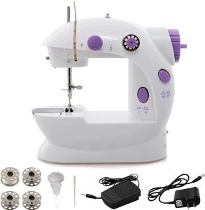 Machines Mini Sewing Machine, Portable Household Sewing Machine for Beginner, Double Threads and Two SpeedMultifunction Mending Machine