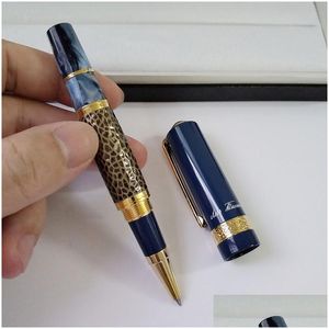 Canetas esferográficas Atacado Luxurs Limited Leo Tolstoy Writer Edition Assinatura Caneta / Roller Ball Escritório Papelaria Fine Refill Gift Drop Dh2Rf