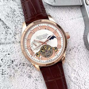 Designer Watches Wysokiej jakości klasyczny kwarc Lao Jia's Nowy prawdziwy koło zamachowe Pitot W pełni automatyczny zegarek mechaniczny