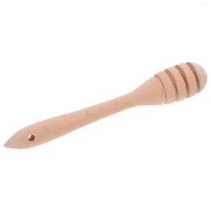 Spoons Honey Stick Mixing Stirrers Kitchen Dipper Sticks Manual Pot For Jar Wooden Rods Reusable
