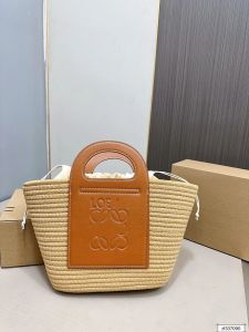 Tasarımcı Straw Sepet Moda Çantası El Dokumalı Crossbody Beach Tote Yaz Bayanlar Çanta Dokuma Çanta A19