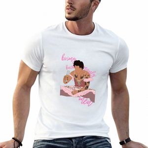 Traga de volta homens viris T-shirt simples verão top coreano fi roupas fofas roupas masculinas H4Oa #