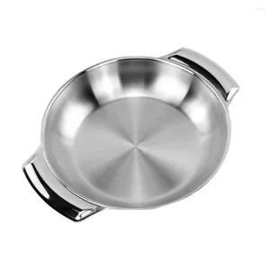 Double Boilers Amphora Stainless Steel Pot Bowls Portable Cooking Kitchen Multi-use Seafood Serving Handle Pans