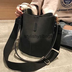 Üst tutamak çantalar marka lüks tasarımcı çanta bayanlar kova çanta pu deri omuz geniş kapasite geniş kayış crossbody tote h240328