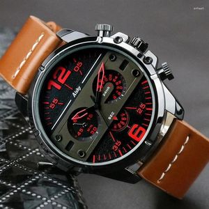 Armbanduhren Herrenuhr Sport Armbanduhr Wasserdicht Einzigartiges Quarz Business Luxus Vintage Großes Persönlichkeitsdesign