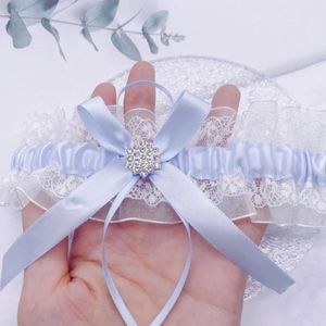 Podwiązki Bowknot Bridal Lace podwiązka panna młoda pamiątka kobiet damska