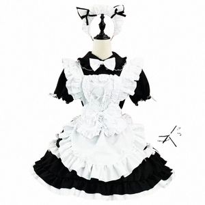 Lolita Maid Anime Cosplay Party Dr animati Show Sweethaert Waitr Men Cafe Cofe Cofume Soft Girm Maid Cosplay ملابس جميلة S148#