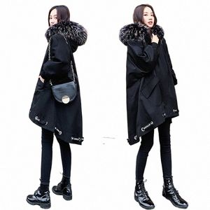 fi Down Jacket Woman Hooded Parkas Women's Winter Jackets and Coats Women Clothes Fur Collar Coat Female Parker 7029 WPY879 M0z0#