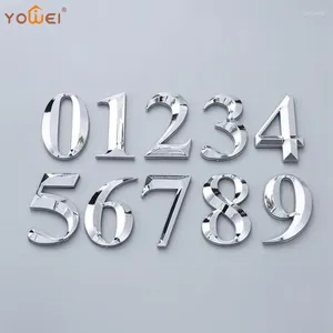Decorative Figurines Self Adhesive Door Number Sign House Digit Apartment El Office Sticker Cabinet Table Room Decor Draw Label