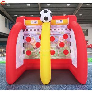 Gratis leverans utomhusaktiviteter 3x2x3mh (10x6,5x10ft) Uppblåsbar fotbollsmål Soccer Shooting Sport Game till salu