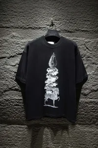 T-shirt da uomo firmate Classic Cola designer del marchio Maglietta classica basic ricamata con scollo rotondo in cotone sciolto 00308181