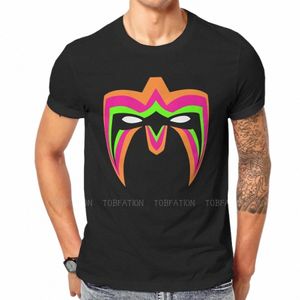 Wrestling Creative Tshirt för män Ultimate Warrior Mask Round Collar Pure Cott T -shirt Persalisations presentkläder Big Size 60o3#