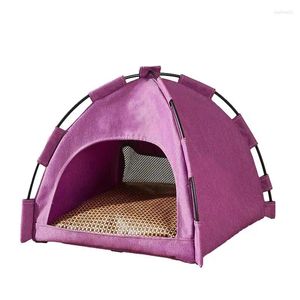 Köpek Taşıyıcı Pet Teepee Kedi Çadırları Yıkanabilir Çadır Yatağı Kapalı 42 38cm için