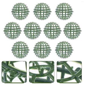 Dekorativa blommor 10 st plast Floral Ball Rack Flower Arrangerande inomhusväxter Bukett Hyllhållare DIY Arrangement Festival Supplies