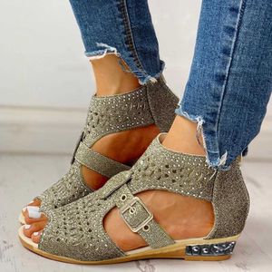 Sandálias As Mulheres Romanas Mais Populares Verão Mãe Cunha Salto Alto Sandalet Sandalen Damen Zapatos jer 2024 H240328JTWX