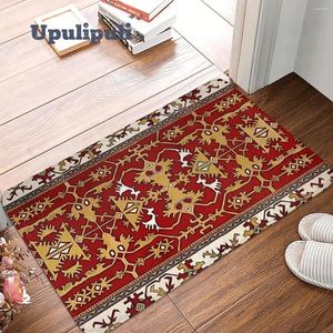 Mattor Armeniska folkkonst Boho Hippi Mat Flanell Bath Anti-Slip Absorbent For Floor Badrum Tryckt inomhus utomhusmattor