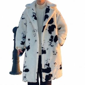 Vinter LG Overcoat Men Högkvalitativ tjockare ull Bombarejacka Rocken Male Trench Woolen Warm Coat Mens Camel Teddy Coats S-3XL X1CE#