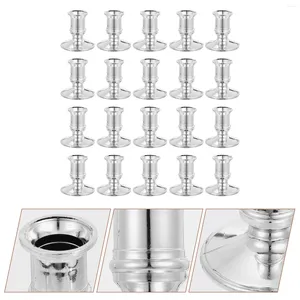 Candle Holders 20 Pcs Electronic Base Bulk Wedding Decor Candleholders Pillar Plastic Candlestick Creative Decorative