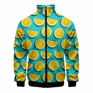 Meyve Hawaiian karpızlı beyzbol üniforma 3D baskılı kapüşonlu sweatshirt erkekler kadınlar rahat sokak kıyafetleri zip yukarı ceket ceket dropship c1pd#