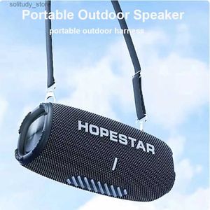 Portabla högtalare Hopestar H50 Portable Wireless Bluetooth Speaker High Power Music Box Outdoor Bass Högtalare Hög Fidelity Surround Sound System Q240328