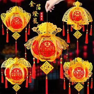 Chinese Lanterns Red Gold Spring Festival Lantern Chinese Year Decoration Party Wedding Supplies Festival Room Ornament 240323