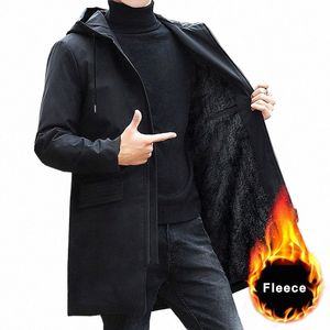 2023 Yeni artı boyutu erkekler kışlık sıcak ceket polar parka ceket siyah kapüşonlu rüzgarlık dış giyim fleec ceket lg parkas 8xl b0e9#