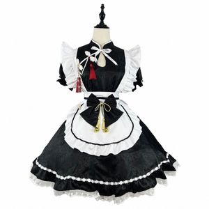 Renk Cosplayer Maid Dr Kadınlar İçin Lolita Çin Stili Dr Yukarı Anime Cosplay Kostümü Halen Karnaval Kılık Giyim G2D5#