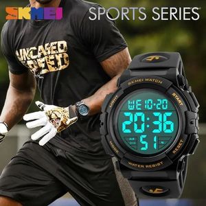 Relógios de pulso atacado 5 pçs/lote skmei relogio masculino relógio masculino relógios militar 5bar à prova dwaterproof água relógio digital moda esporte ao ar livre