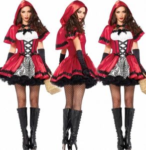 sexy Ladies Adult Little Red Riding Hood Halen Costume Masquerade Persalized Cosplay Uniform Stage Performance Costume U734#