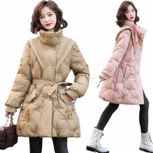 2023 FI Winter Down Cott Parka Coat Womens Corean Slim Cott Coats LG Winter Winter Screen