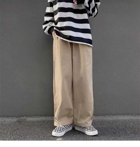 Mäns byxor herr breda ben byxor japansk stil casual kvinnors varor byxor harajuku mode ny väska stil sport byxor street väska stil kläder j240328