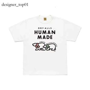 Japanese Fashion Brand Trend Human Made T Shirt Men's and Women's Designer Human Make T Shirts Cute Short Sleeve Cartoon Pattern Loose Cotton Couple T-shirt 2000