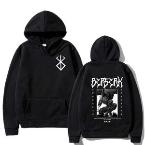 Herrtröjor tröjor heta berserk tarmar hoodie japansk anime grafisk tröja för pojkar sportkläder cosplay kläder söt flicka höst/vinter tröjor 24328