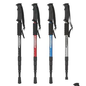 Trekking Poles Tralight Anti Nordic Walking Sticks Vandringar med gummitips skyddare1346214 Drop Delivery Sports Outdoors Campi Otyiw