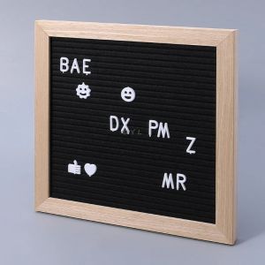 Magneter Filt Message Board Board Decor Board Frame White Letters Symbols Number Tecken på väska gratis frakt