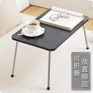 Крючки Складной органайзер для стола для ноутбука Домашняя кровать Небольшой стеллаж для хранения Ленивый простой стол