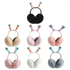 Berets dobrável earmuff olho captura recheado brilhante antena aquecedor de orelha para adulto unisex manter quente tempo frio suprimentos