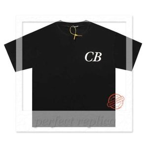 Cole Buxton Camiseta Masculina Camisetas Marrom Azul Real Clássico Slogan Impressão Homens Mulheres 100% Algodão Oversized CB Tee Top Casual Streetwear 796