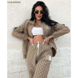 New Brand for Women's Two Piece Pants Tracksuits Casual Fashion Girls Printed Two-piece Jogger Set Jacket + Pant Ladies Tracksuit Sweat Suits