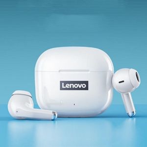 Nyaste original Lenovo LP40Pro hörlurar trådlöst fone Bluetooth -hörlurar AI -kontroll Mini -headset TWS -brusreducering Hifi Stereo Earskydd med detaljhandelslådan