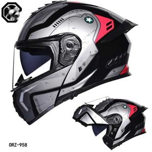 Велосипедные шлемы, шлем электромобиля, мужской и женский шлем с лицом, летний двойной зеркальный хвост, полуполное покрытие, персонализированные четыре сезона, Bluetooth cou J240328