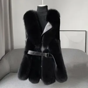 Kamizelki kobiet kamizelka zimowa puszysty faux fur płaszcz z guzikiem Zamknięcie Wystrój WITRPOOT WITRPOOF TALISCAat na przytulną ciepłą kurtkę