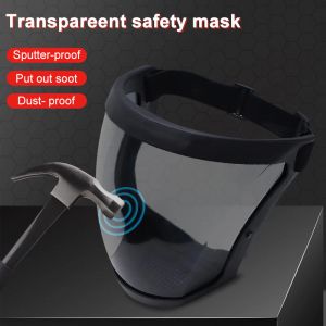 Kalligraphie Full Face Shield Küchenschutzwerkzeuge Windfest staubdestfische Antisplash -Sicherheitsgläser transparente Gesichtsmaske mit Filtern