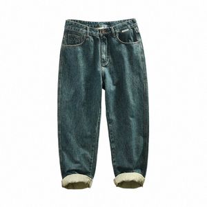 Frühling Herbst Neue Cott Retro Gerade Jeans Männer Kleidung Lose Trend Streetwear Männer Hosen AG7178 Y1WG #