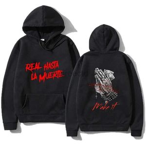 Erkek Hoodies Sweatshirts Rapçi Anuel Aa Mens Hoodie Erkek ve Kadın Moda Basit Uzun Kollu Külkü Sokak Trend Harajuku Büyük Sweatshirt 24328