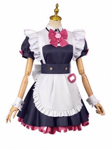 Mannen Ranko Cosplay Dr Cute Costume Full Set Akiba Maid War Animeの役割Mannen Ranko Costume for Women/Girls in Stock G0QU＃