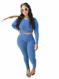 cm.yaya malha com nervuras conjunto feminino lg manga camiseta e calças legging 2023 fi fitn yoga dois 2 peça conjunto roupa treino l7mu #