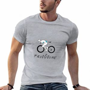Froome Top Tube Descent T-shirt vanlig tee-skjorta Mens T-skjortor Casual Stylish R1bn#